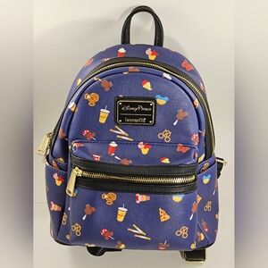 Disney LoungeFly Rare OG Snacks Backpack NWOT